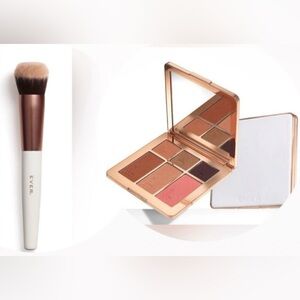 Ever Beauty Bundle! ‘Out the Door’ Cheek & Eye Pallette W/ Makeup Brush | NWT